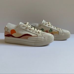 Soludos Hawaiian Fauna Platform Sneaker Size 8.5